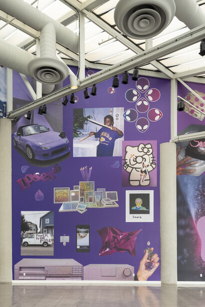 Sadie Barnette, How to fly, exhibition view. Courtesy of CAAM