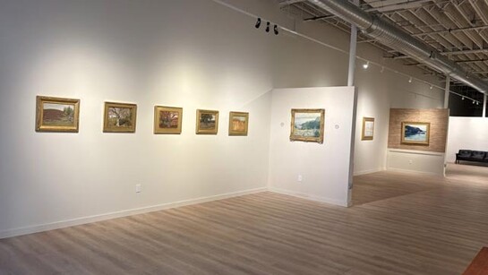 Various artists, Modern masters: American Impressionism to Abstract Expressionism, exhibition view. Courtesy of Montanaro Fine Art