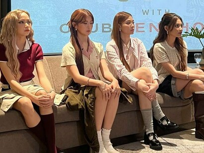 BINI dressed in understated, contemporary fashion, symbolising confidence rooted in sincerity