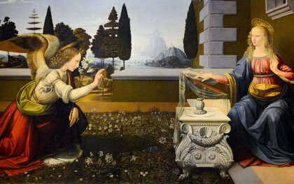 Leonardo Da Vinci, Annunciazione, 1472 circa, Galleria degli Uffizi, Firenze, Italia