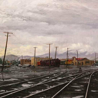 Daniel Morper, After the rain (detail), 1995. Courtesy of Lew Allen Galleries