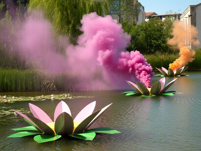 Judy Chicago, Illustration of lilies at Arles (detail), 2026. Courtesy of Alberta Pane Gallery