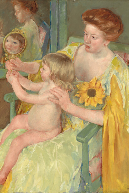 Mary Cassatt, Woman with a sunflower (detail), c. 1905. Courtesy of the National Gallery of Art