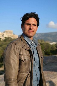 Classical archaeologist Darius Arya in a picturesque setting in Rome, Italy