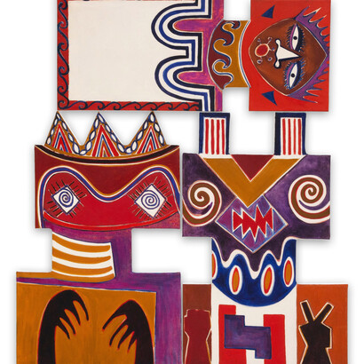 Joe Overstreet, Ungawa – Black power, 1968. Courtesy of Eric Firestone Gallery