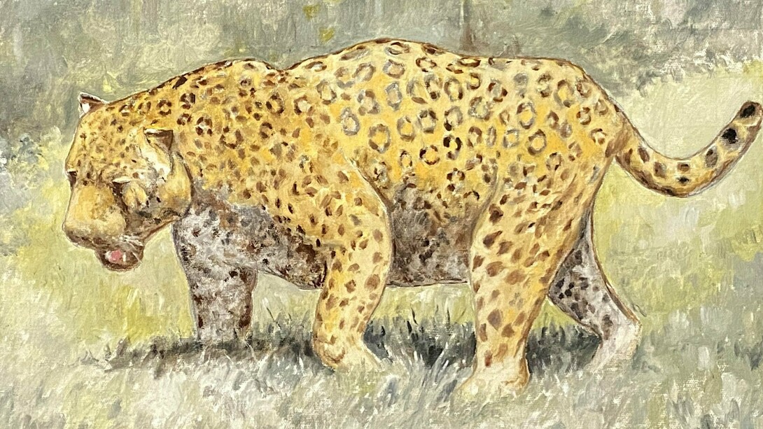 "Tigre mariposo", óleo sobre lienzo, Harold Skinner, 1990