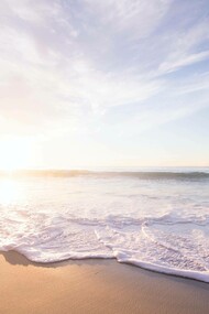 Picturesque view of the motion of the sea