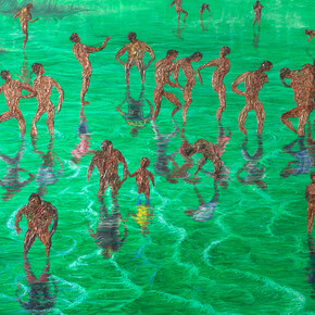 Eun C. Kim, Reflection (detail). Courtesy of Kate Oh Gallery