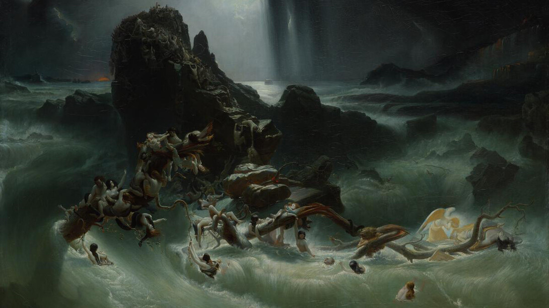 Francis Danby, The deluge (detail), ?c.1840. Courtesy of the Museum of Fine Arts