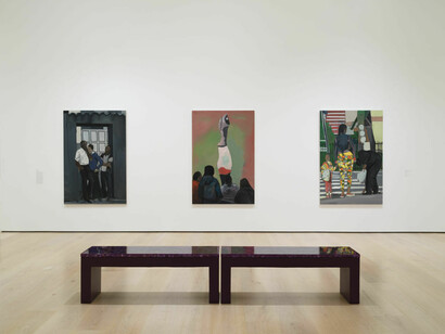 Noah Davis, exhibition view. Courtesy of Hammer Museum 