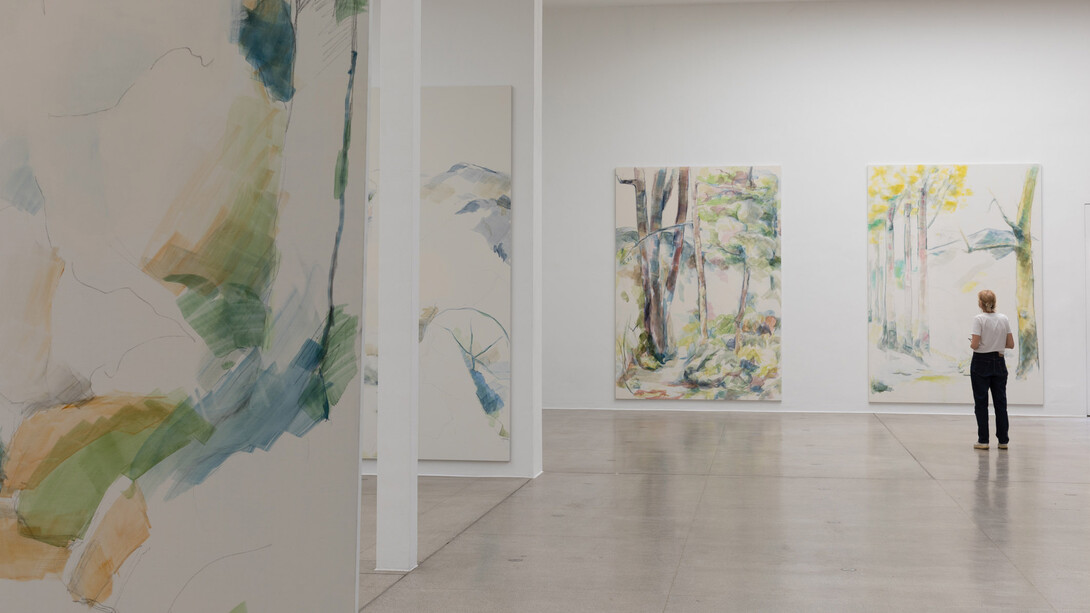 Ariane Mueller, Fische sind ins meer gefaltet wie das meer in die fische, ausstellungsansicht. Mit freundlicher genehmigung der Secession