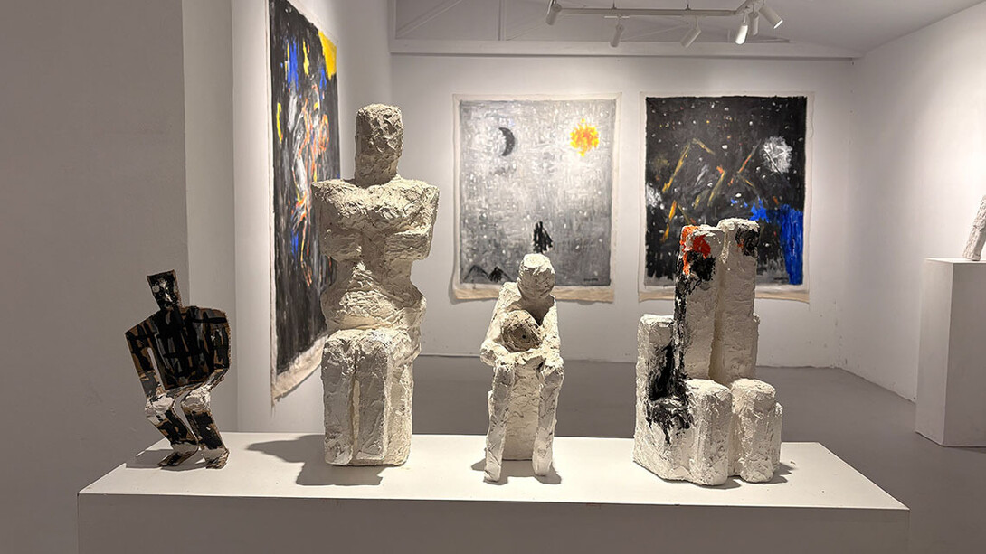 Nikos Kaskouras, The meaningful silence, exhibition view. Courtesy of Alma Contemporary Art Gallery