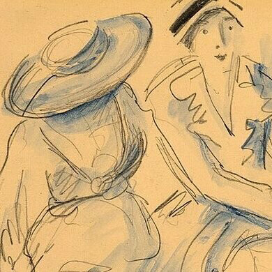 Emil Orlik, "Tres mujeres", circa 1932