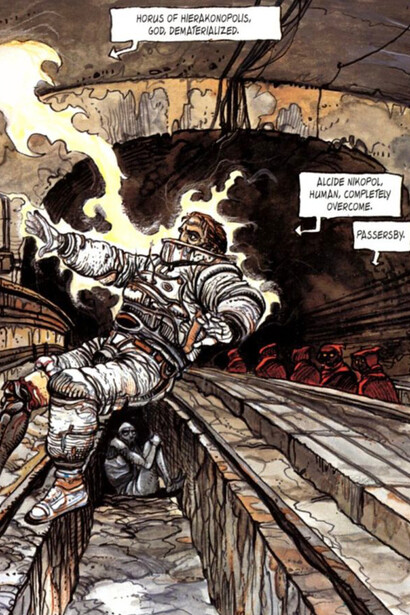 The Nikopol Trilogy is a French science fiction graphic novel series by Yugoslav-born Enki Bilal, released in three volumes between 1980 and 1992