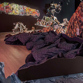 Linda Rotua Sormin, Uncertain ground, exhibition view. Courtesy of Gardiner Museum