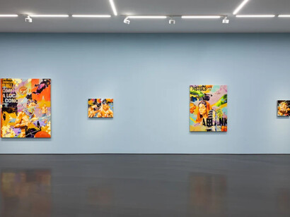 Norbert Bisky, Polympsest, exhibition view. Courtesy of Esther Schipper Gallery