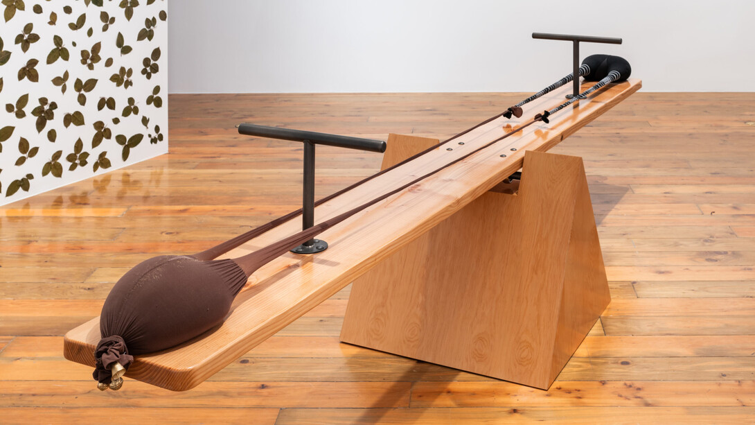 Senga Nengudi, See-see riders, 2024. Courtesy of Columbus Museum of Art