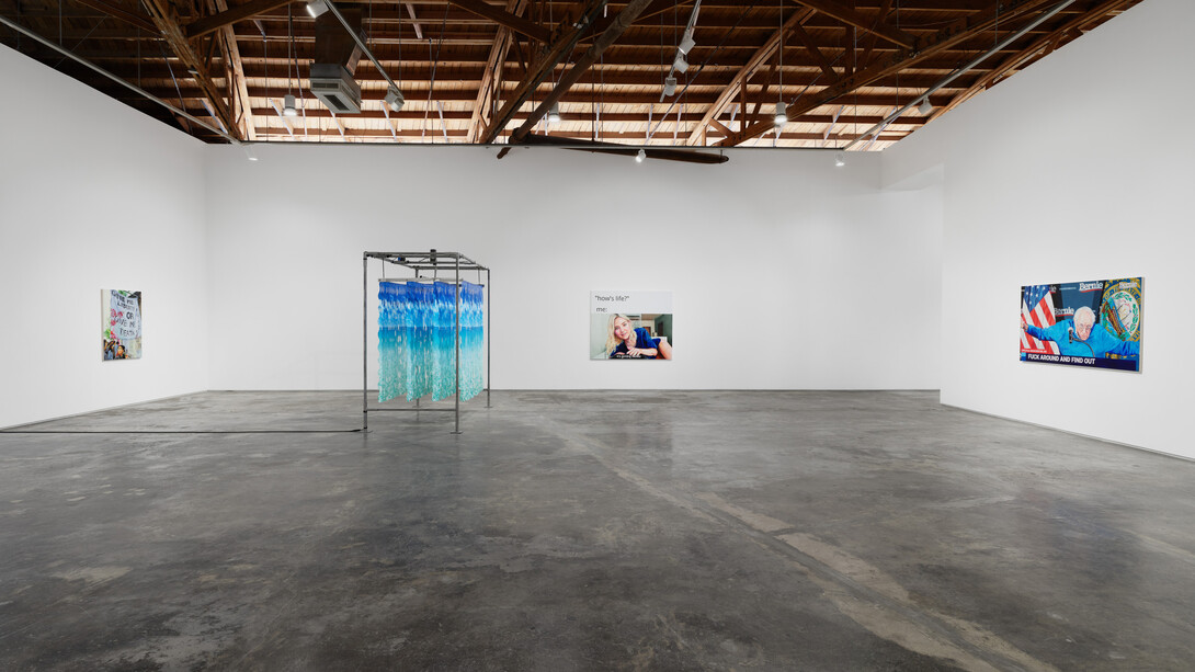 Christine Tien Wang and Rachel Youn, Factory doomscroll, exhibition view. Courtesy of Night Gallery