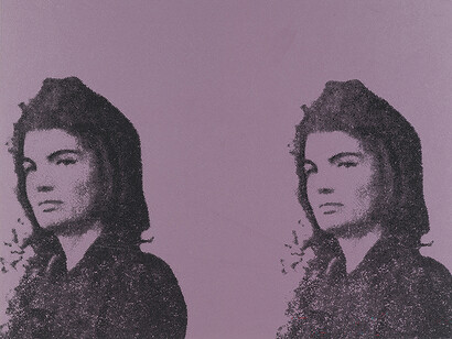 Andy Warhol, Jackie II (estampa 5 de la carpeta 11 Pop Artists, vol. II), 1966. Cortesía del Museo Nacional Thyssen-Bornemisza