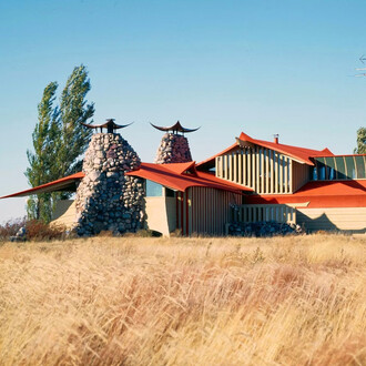 Bruce Goff, Glen and Luetta harder house, Mountain Lake, Minnesota, 1980. Courtesy of Art Institute of Chicago