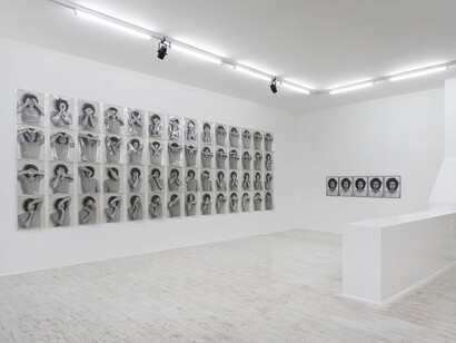 Klaus Rinke, Prototype – Photographs from the seventies, exhibition view. Courtesy of Thomas Brambilla