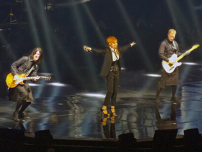Mylène Farmer lors du concert Timeless 2013, le 17 septembre 2013 à Paris-Bercy, France