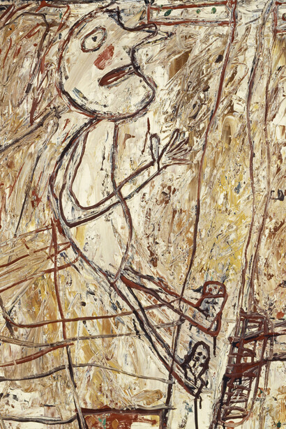 Jean Dubuffet, Villa sur la route (detail), 1957. Courtesy of National Galleries of Scotland