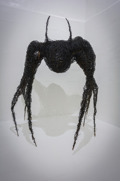 Serena Creciente, Delirio óseo (Osseous delirium), exhibition view. Courtesy of Hilario Galguera Gallery