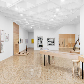 Laura Anderson Barbata y Sheroanawe Hakihiiwe, Wayamou: lenguas de lo común, vista de exhibición. Cortesía del Museo Tamayo 