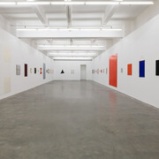 John Nixon, Artist of the monochrome, works from 1968 — 2020, exhibition view. Courtesy of Anna Schwartz Gallery