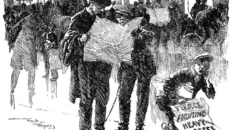 Cuando el señor Punch se hizo realidad. Frank Reynolds (1876-1953), "Historia de la Gran Guerra del Sr. Punch". 2 de enero de 1919. Archive.Org.