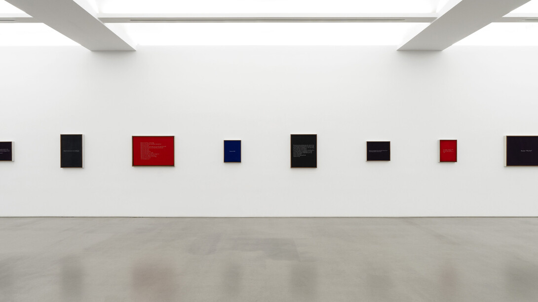 Sophie Calle, Behind the curtain, exhibition view. Courtesy of Perrotin Gallery