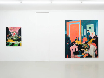 Willem Andersson, In the lee of land, exhibition view. Courtesy of Belenius