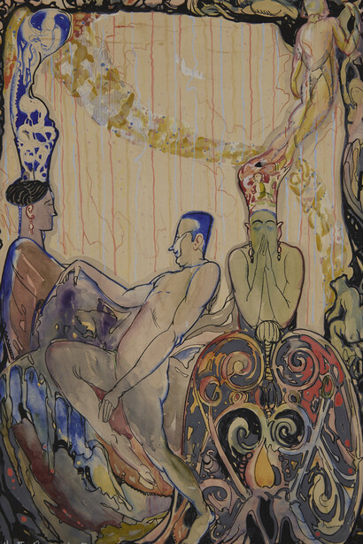 August Frederick Biehle, Sketch for Kokoon Klub, Souvenir/Poster (detail), c. 1914-1919. Courtesy of Wolfs Gallery