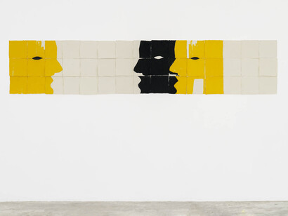 Anne-Marie Schneider, Ecriture allongée, exhibition view. Courtesy of Michel Rein Gallery