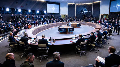 General View of the meeting Foreign Ministry of Estonia at NATO on 28 November 2023