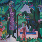 Ernst Ludwig Kirchner, Alpsonntag. Szene am brunnen (detail), 1923-24/um 1929. Mit freundlicher genehmigung der Kunsthalle Bern