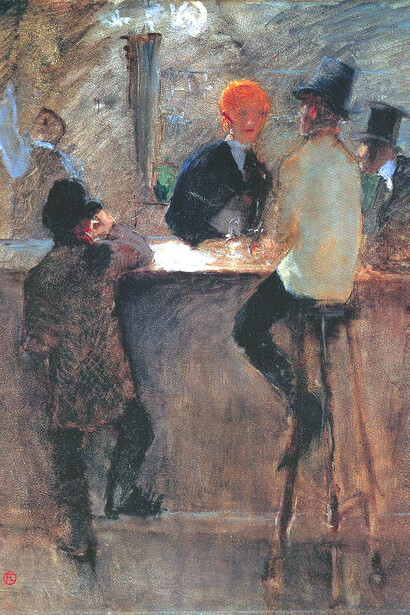 Henri de Toulouse-Lautrec, En el bar (c. 1886)
