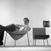 Terence Conran and His Cone Chair by Ray Williams 1950s, © Estate of Ray Williams
