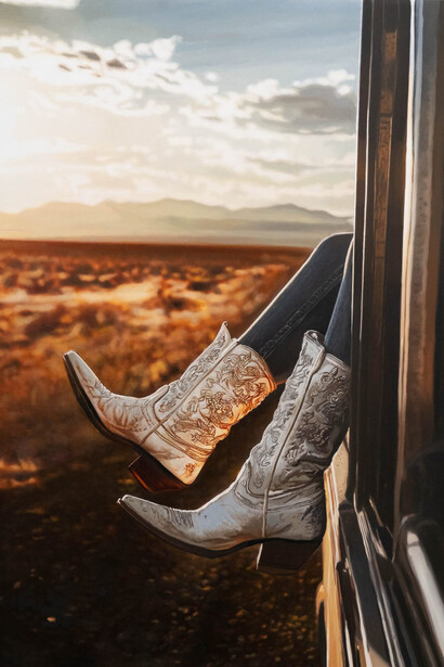 Yigal Ozeri, Chasing horizons, 2025.Courtesy of Ethan Cohen Gallery