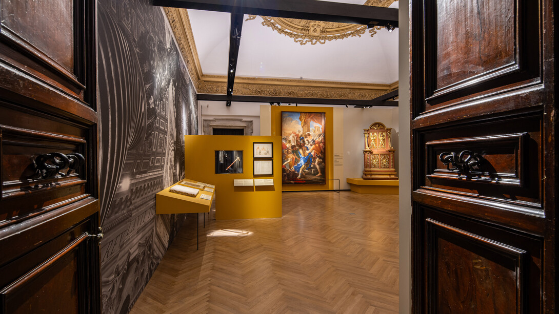 Bernini y los barberini, vista de exhibición. Cortesía del Palazzo Barberini