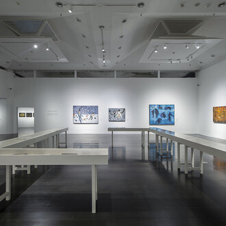 Stories of the northwest. Four decades of Duan Zhengqu's painting, exhibition view. Courtesy of Tsinghua University Art Museum