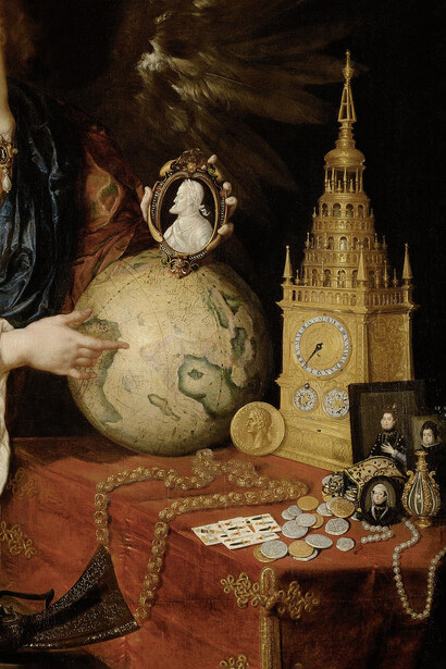 Antonio de Pereda, Alegoría de la vanidad (1632-1636, detalle)