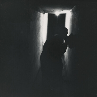 Saul Leiter, Kissing , c.1954, Gelatin silver print, 10 5/8 x 10 1/2 in. Photographer's credit stamp on print verso.