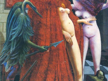 Max Ernst, La vestizione della sposa, olio su tela, 1940, Collezione Peggy Guggenheim, Venezia, Italia