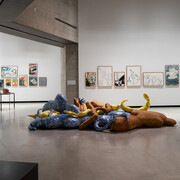 Cecilia Bengolea, El ruido que habita, vista de exhibición. Cortesía del Centro de Creación Contemporánea de Andalucía