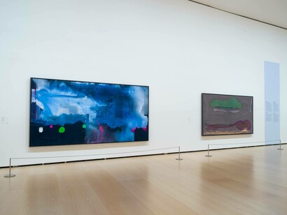 Helen Frankenthaler, Pintura sin reglas, vista de exhibición. Cortesía del Museo Guggenheim Bilbao