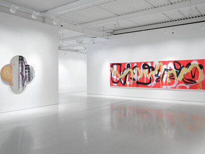 Max Gimblett, The open door, exhibition view. Courtesy of Gow Langsford Gallery