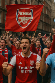 Liverpool, Arsenal, and Manchester City supporters rally behind their clubs, capturing the fierce rivalry and anticipation ahead of the 2025/26 Premier League title race