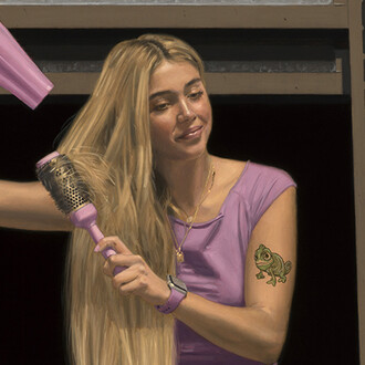 Matthew Grabelsky, Rapunzel's blowout, 2025. Courtesy of Harman Projects 